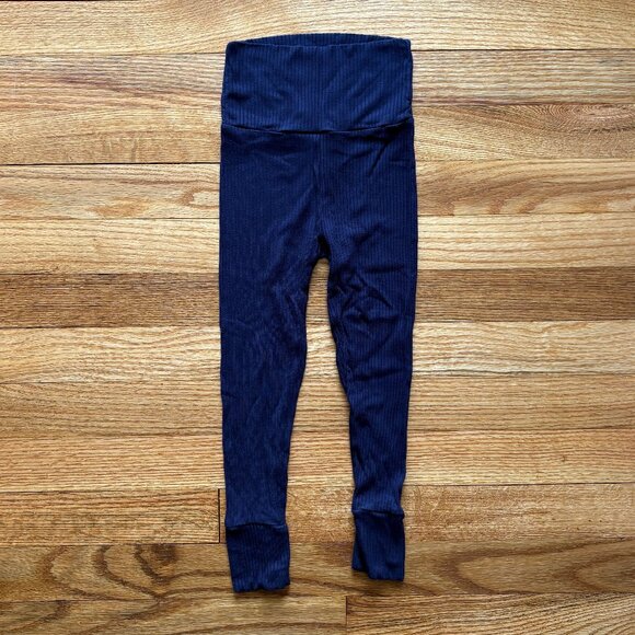 Set of 2 Lou Lou & Company Ribbed Pajama Tops/Bottoms Size 3T Navy Blue & Gray - Picture 6 of 12